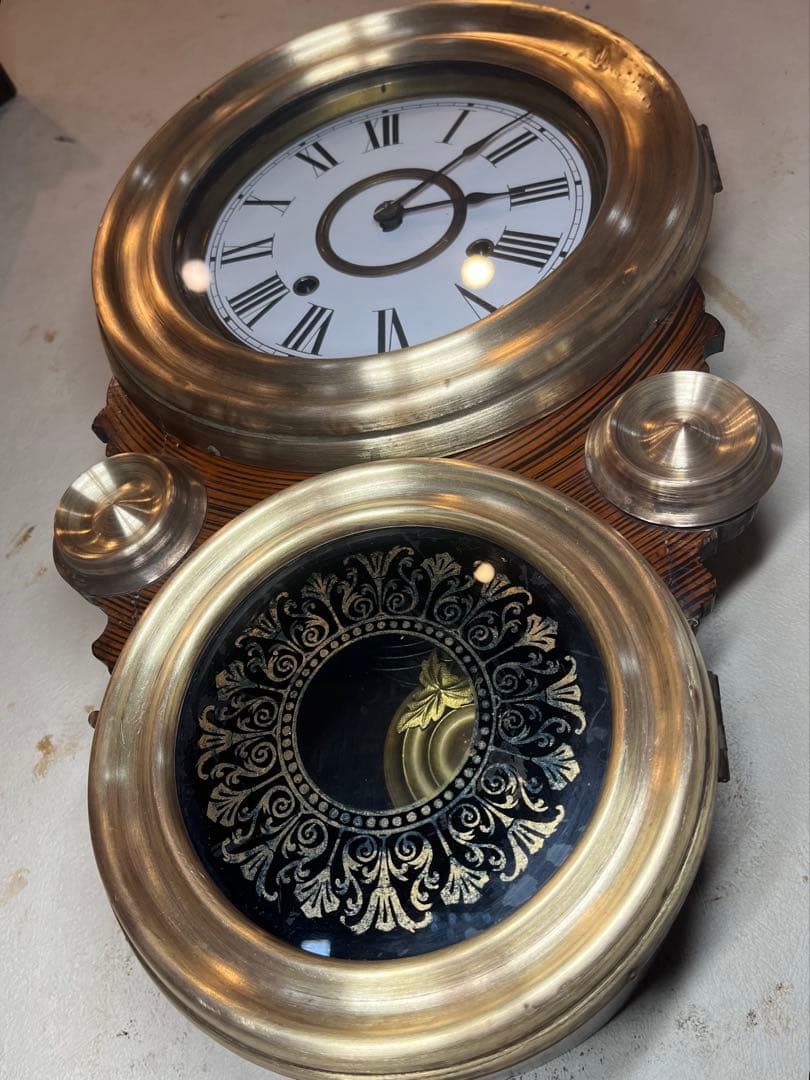 精工舎　だるま時計　柱時計　古時計　振り子時計　　ゼンマイ　ボンボン　レトロ