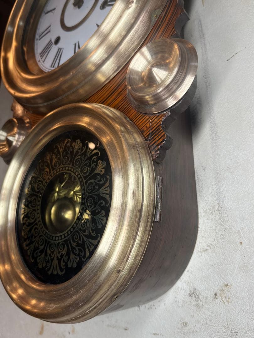 精工舎　だるま時計　柱時計　古時計　振り子時計　　ゼンマイ　ボンボン　レトロ