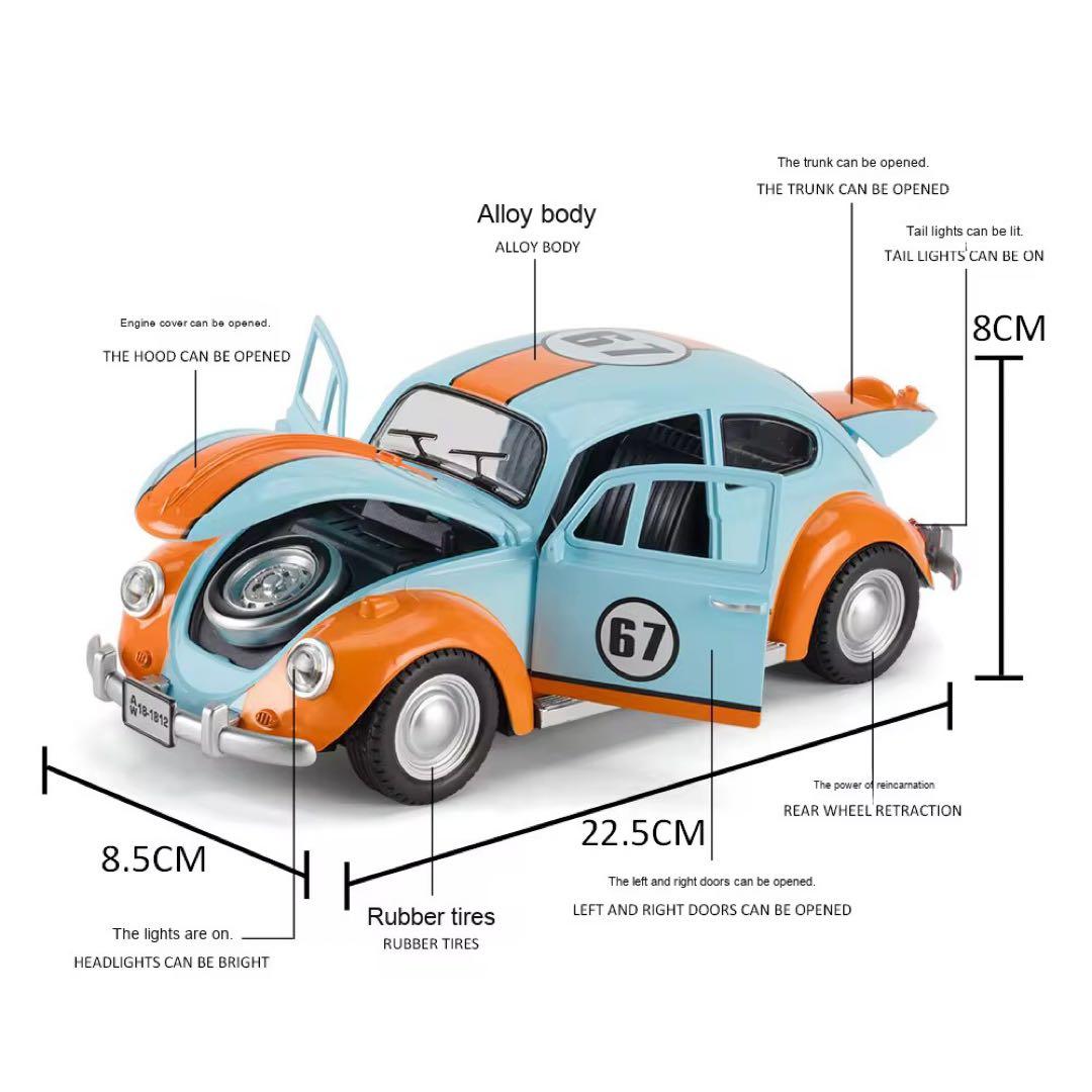フォルクスワーゲン・ビートルダイキャストミニカー 1/18 新品未使用品