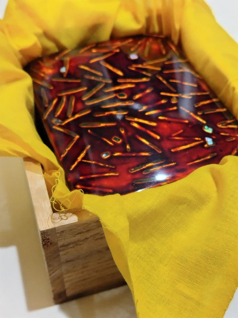 伝統工芸　若狭塗　螺鈿　小箱　慶州（本間慶一郎 氏） 伝統工芸 若狭塗 螺鈿 小箱 慶州（本間慶一郎 氏） 美術品