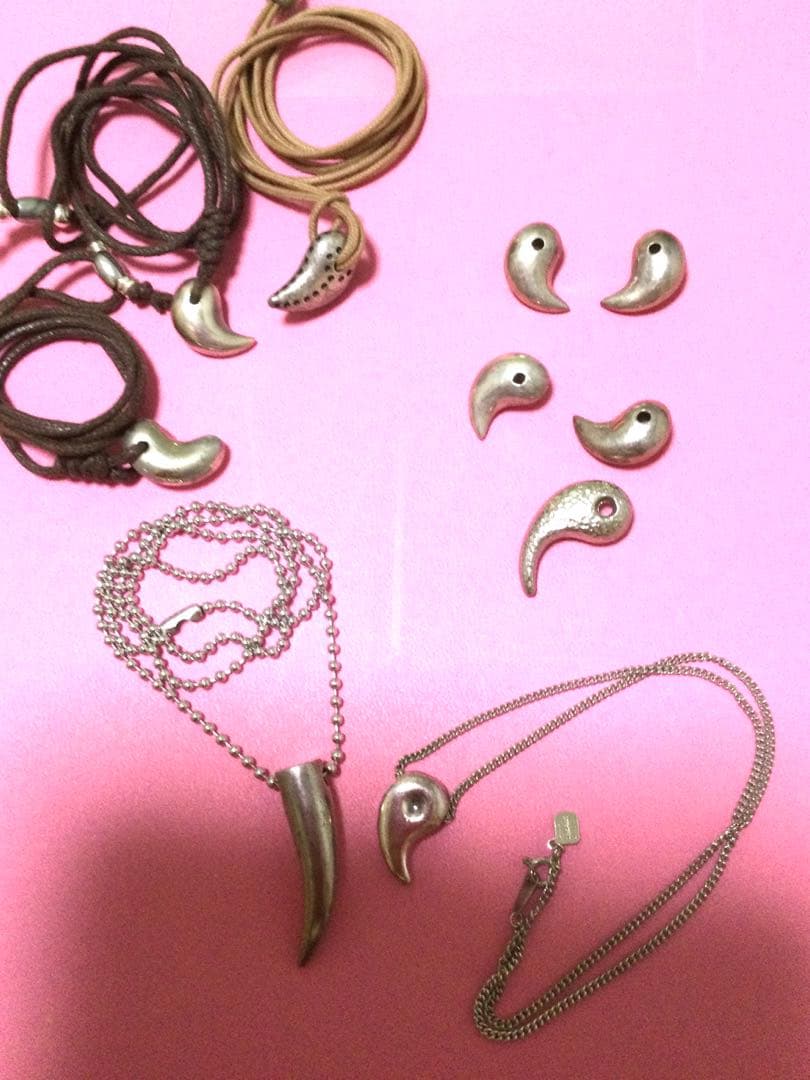 シルバー925 勾玉デザインアクセサリーセット