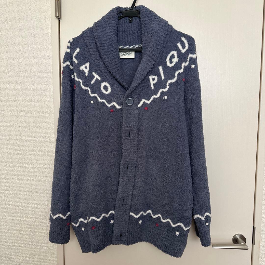 ジェラートピケ HOLIDAY ノルディック ショールカーディガン ルームウェア