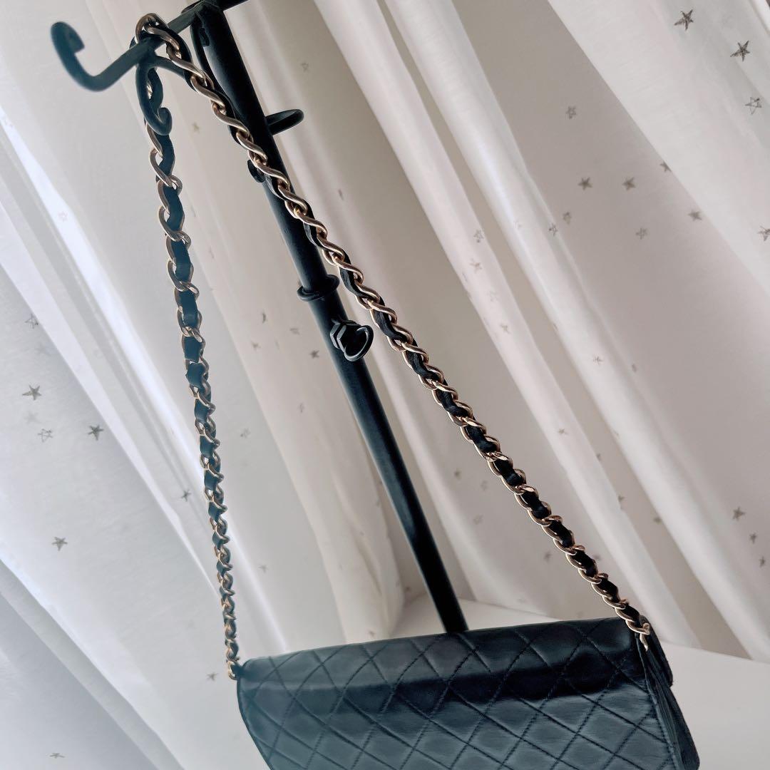 最終価格　CHANELシャネルマトラッセラムスキンショルダーバッグ