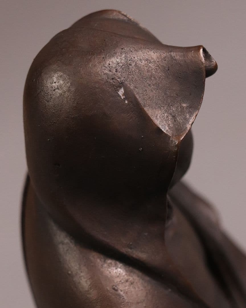 鋳銅製 高村光雲 原型 達磨大師 立像 共箱 置物 銅像 仏像【MA209】