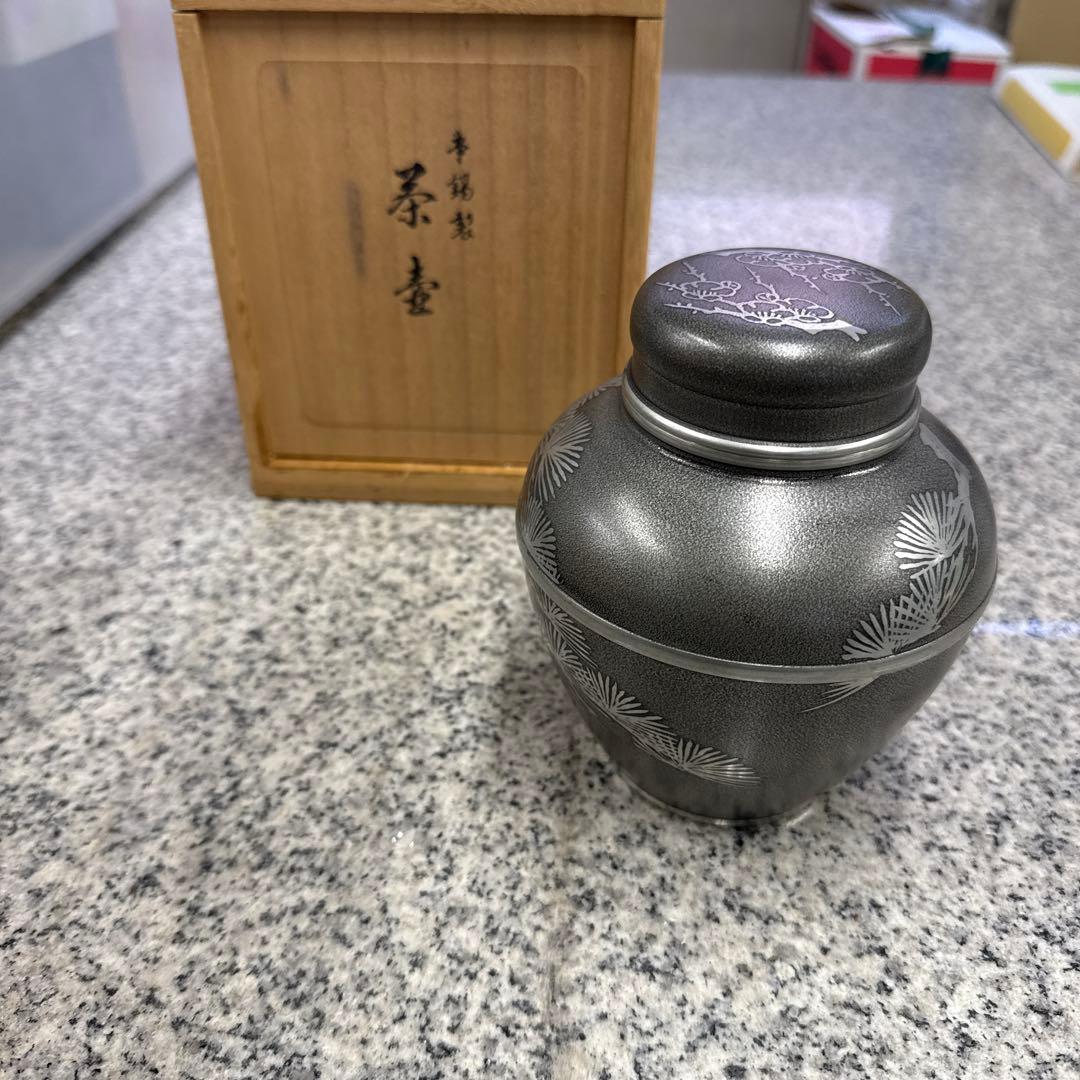 本錫製 茶壷 工芸品 アンティーク 茶道具 茶入れ 小物 格安 - メルカリ