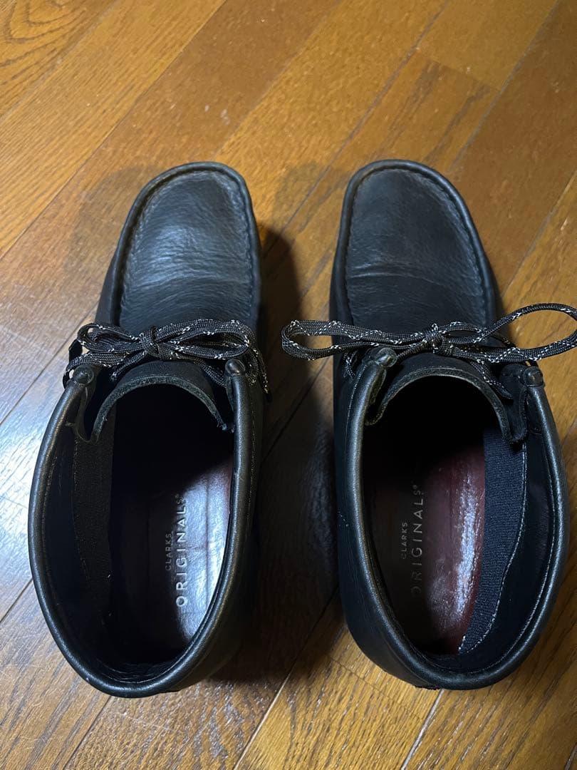 Clarks クラークス 28cm ワラビー レザー ゴアテックス ブラック