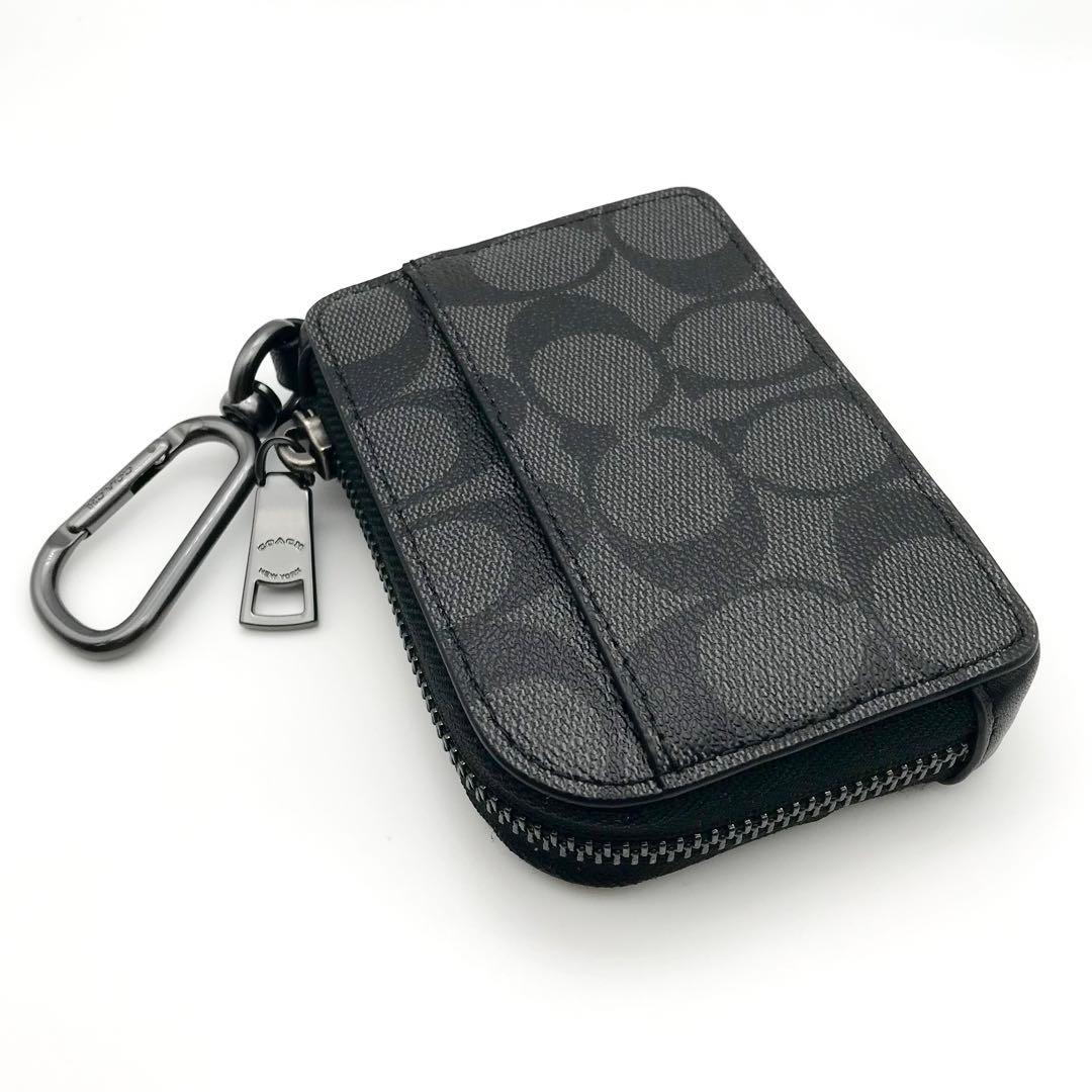 PRADA プラダ ナイロン レザー 6連キーケース 三角メタルロゴ 黒ブラック