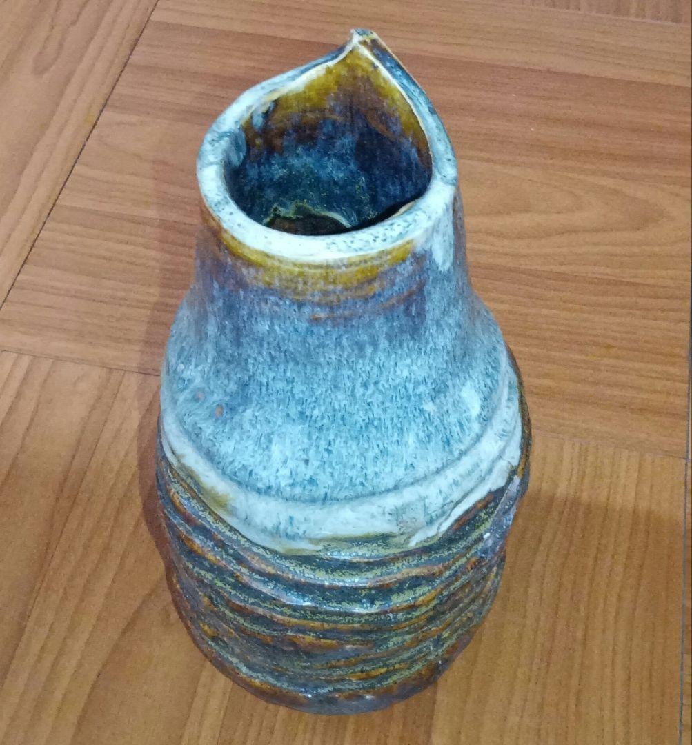 和子銘 花瓶 異型 花器 花入れ 陶器 華道具 茶道具 レア