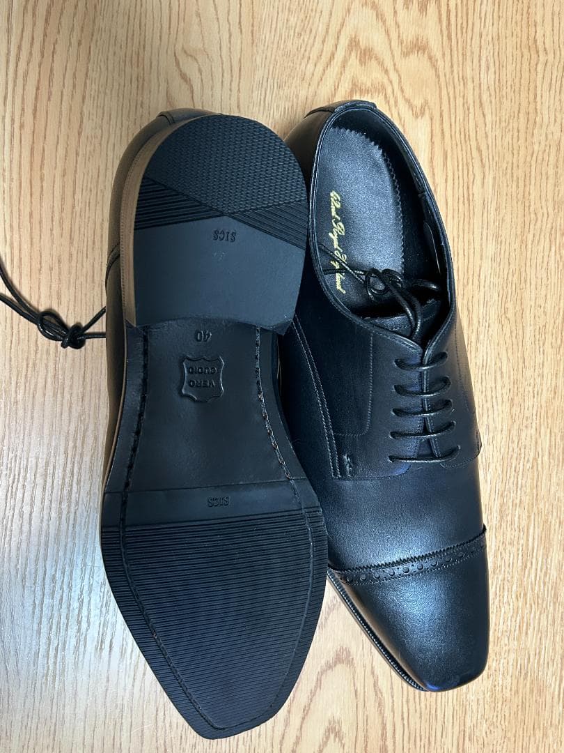 42NDHIGHLAND メンズ ストレートチップ　ブラック