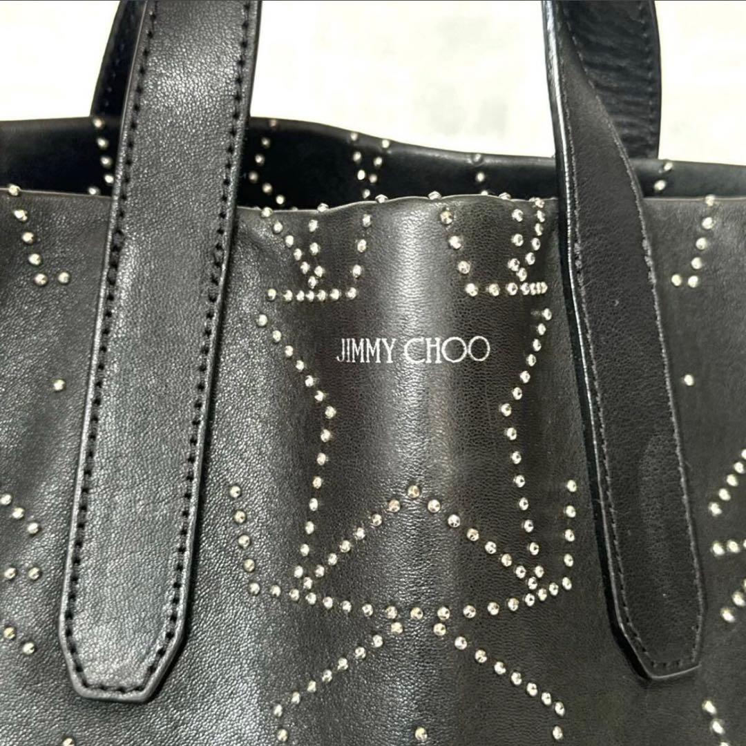専用品JIMMY CHOO SOFIA N/S BLACK スター ハンドバッグ