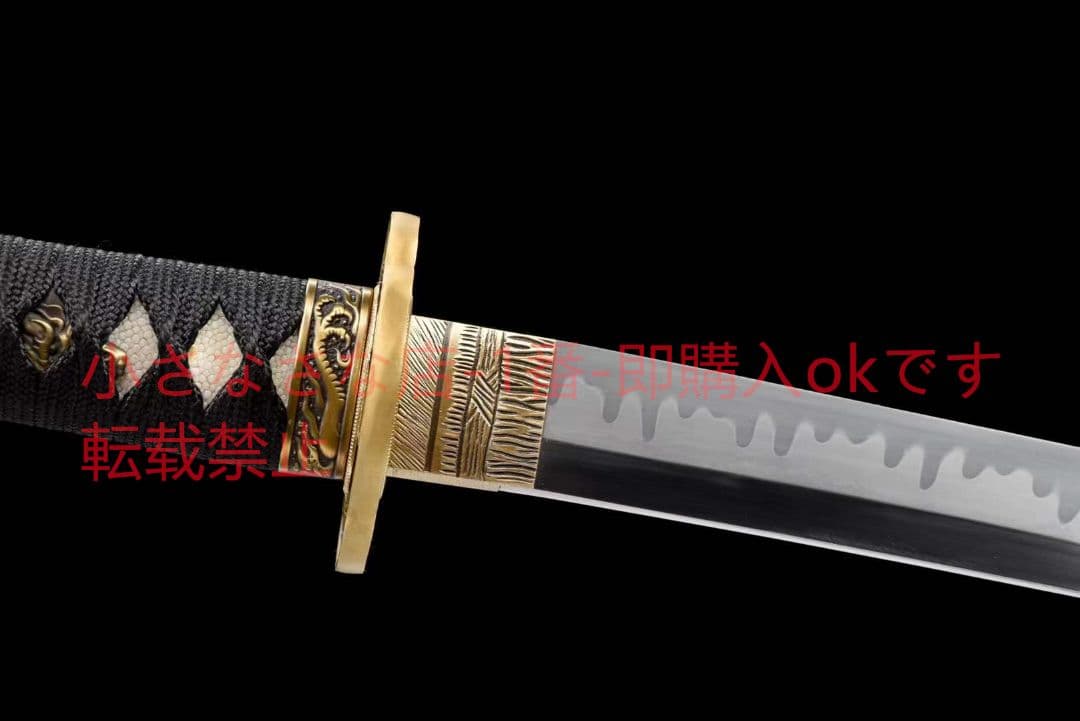 26インチT 10焼刃化粧研【白黒無常】武具　刀装具　日本刀　模造刀 居合刀