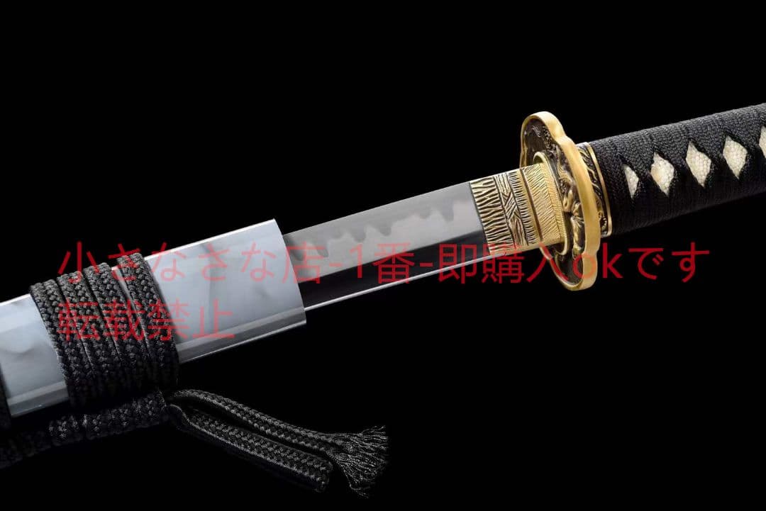 26インチT 10焼刃化粧研【白黒無常】武具　刀装具　日本刀　模造刀 居合刀