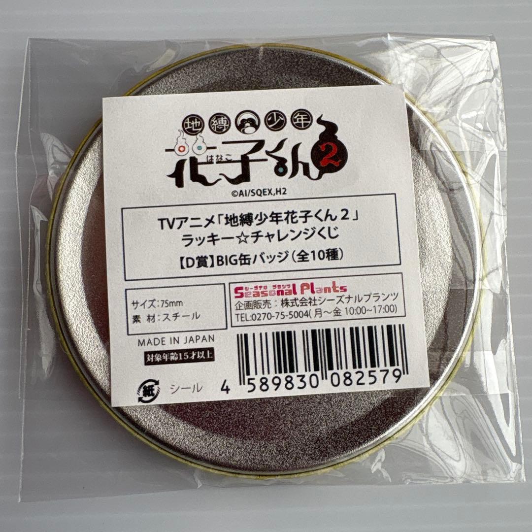 地縛少年花子くん2☆ラッキー☆チャレンジくじ D賞BIG缶バッジ 源光