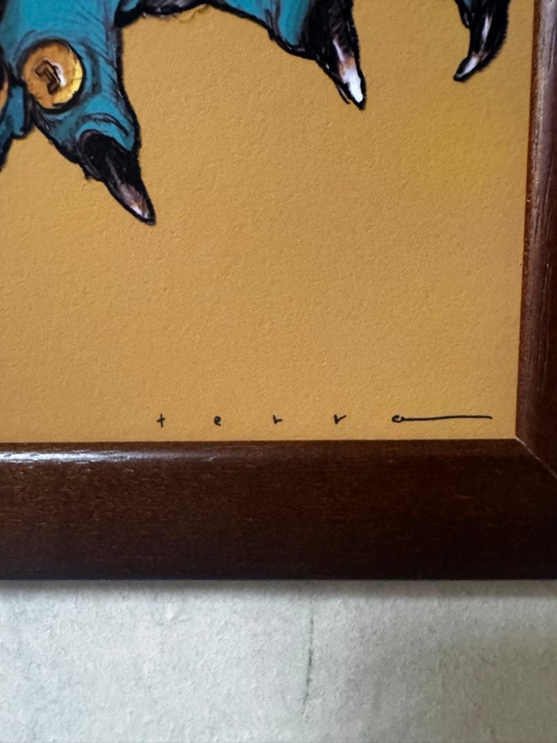 寺田克也 B3 額装ジークレー 版画 京都エキシビション購入 正規品