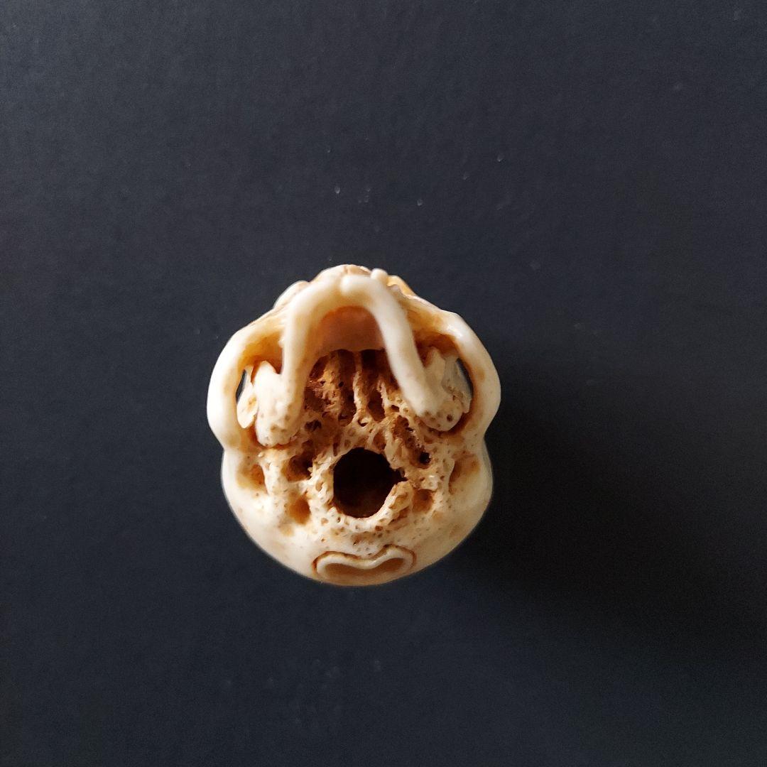 髑髏 ドクロ 根付 生生流転 服部