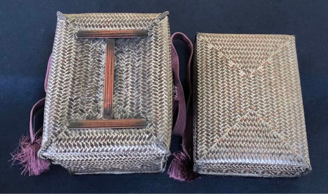 《R》茶道具 蒔絵付 御所籠 在銘 お茶道具付 仕覆付　260120き5