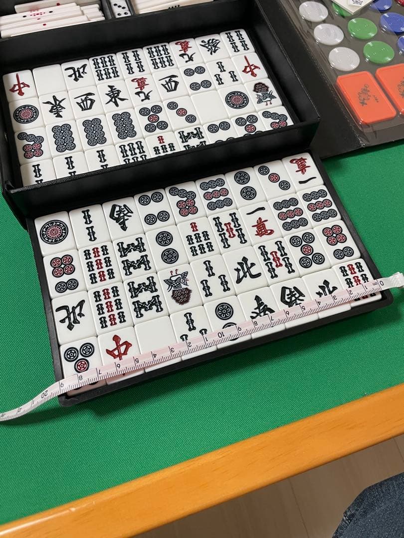 麻雀　折りたたみ式　雀卓　麻雀牌　セット
