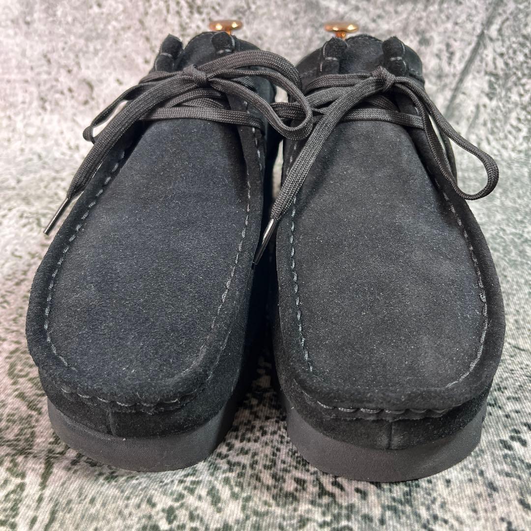 美品 クラークス ワラビー ゴアテックス ブラック ビブラムソール