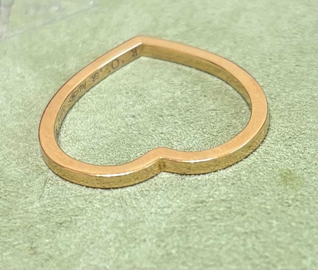 レポシ アンティフェール ハート リング 実寸10.5号