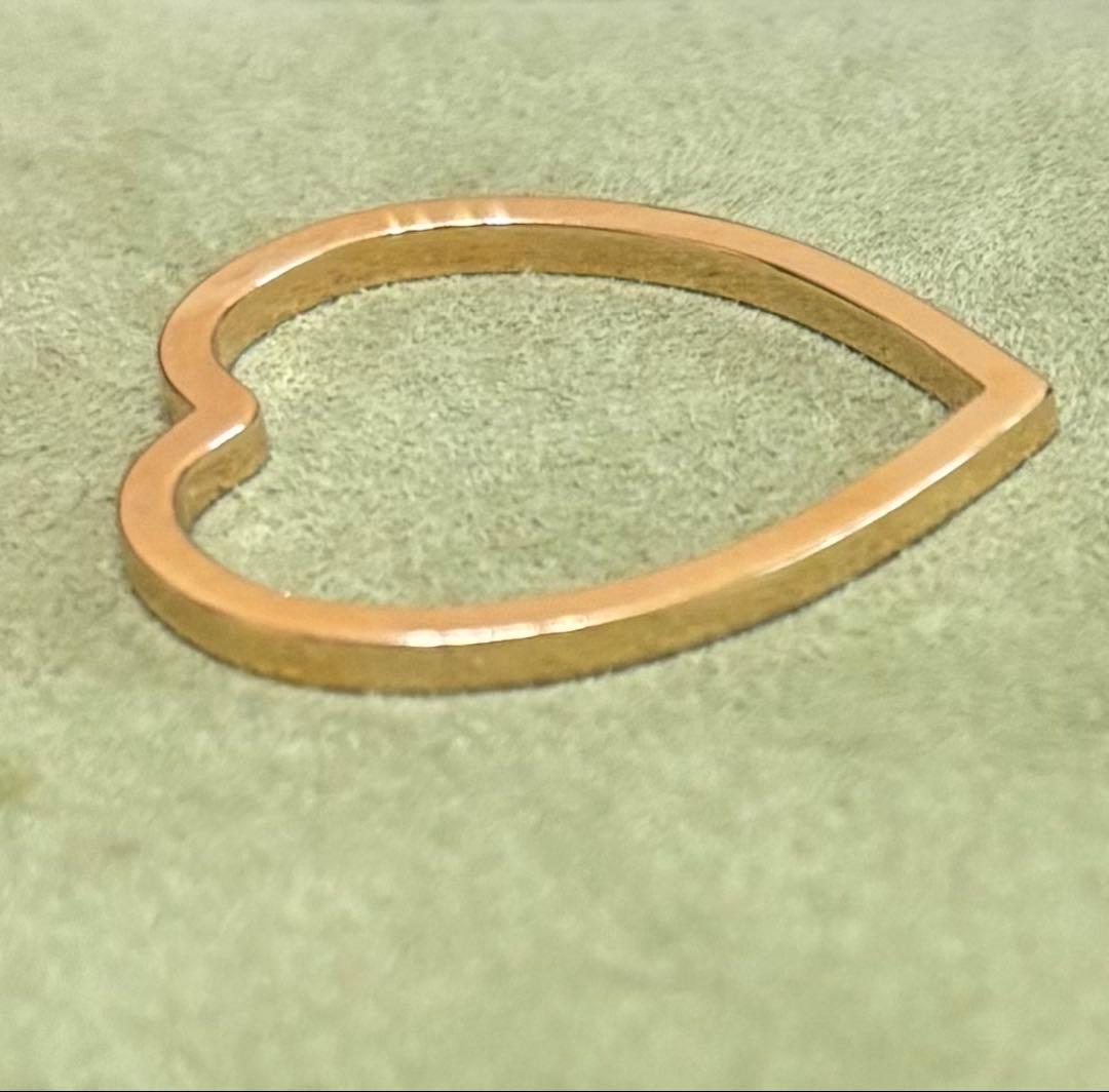 レポシ アンティフェール ハート リング 実寸10.5号