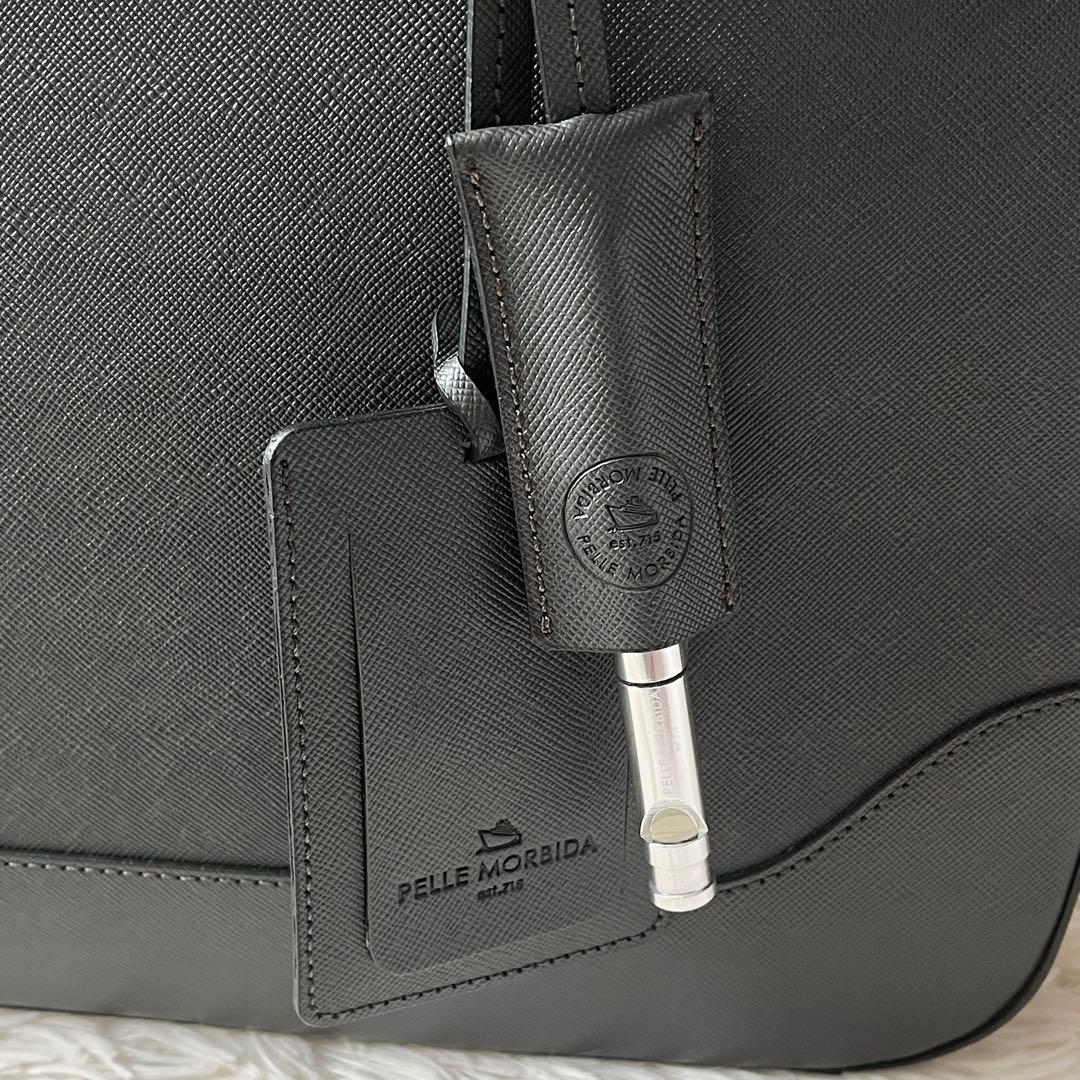 新品未使用✨PELLE MORBIDA ペッレモルビダ　ブリーフケース　グレー