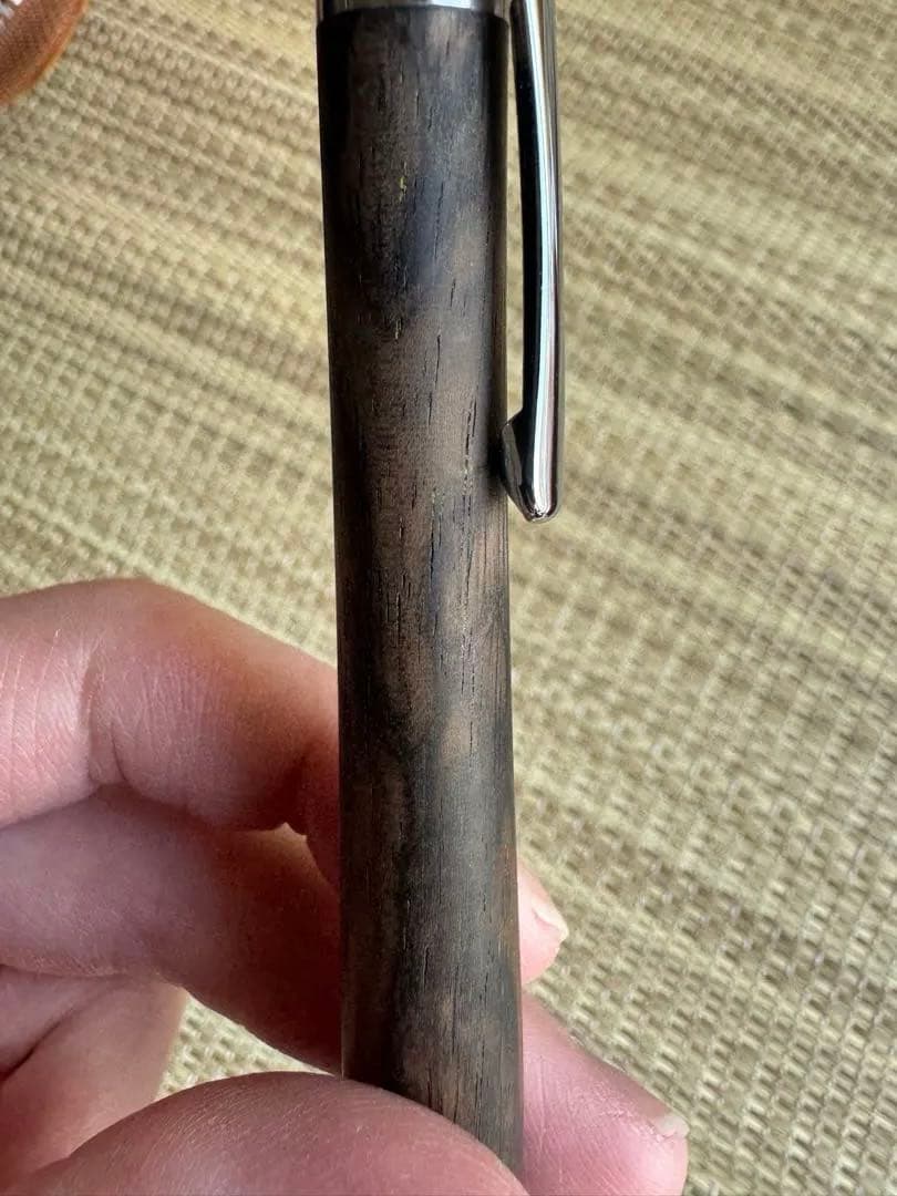 工房楔　黒柿孔雀杢　シャープペン　木軸ペン