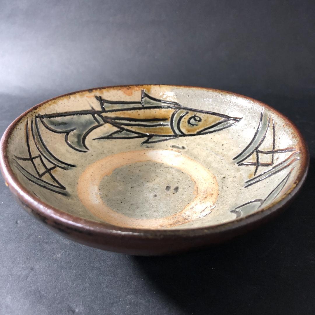 v*r様 壷屋焼　金城次郎　４寸皿　小皿　やむちん　人間国宝　重ね焼き　沖縄民藝