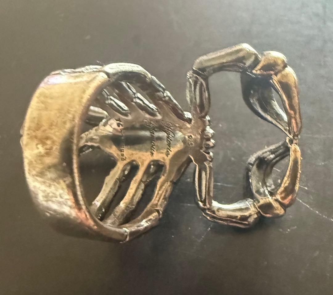 ヒステリックスグラマースコーピオン シルバーリング 925 赤いストーン付！