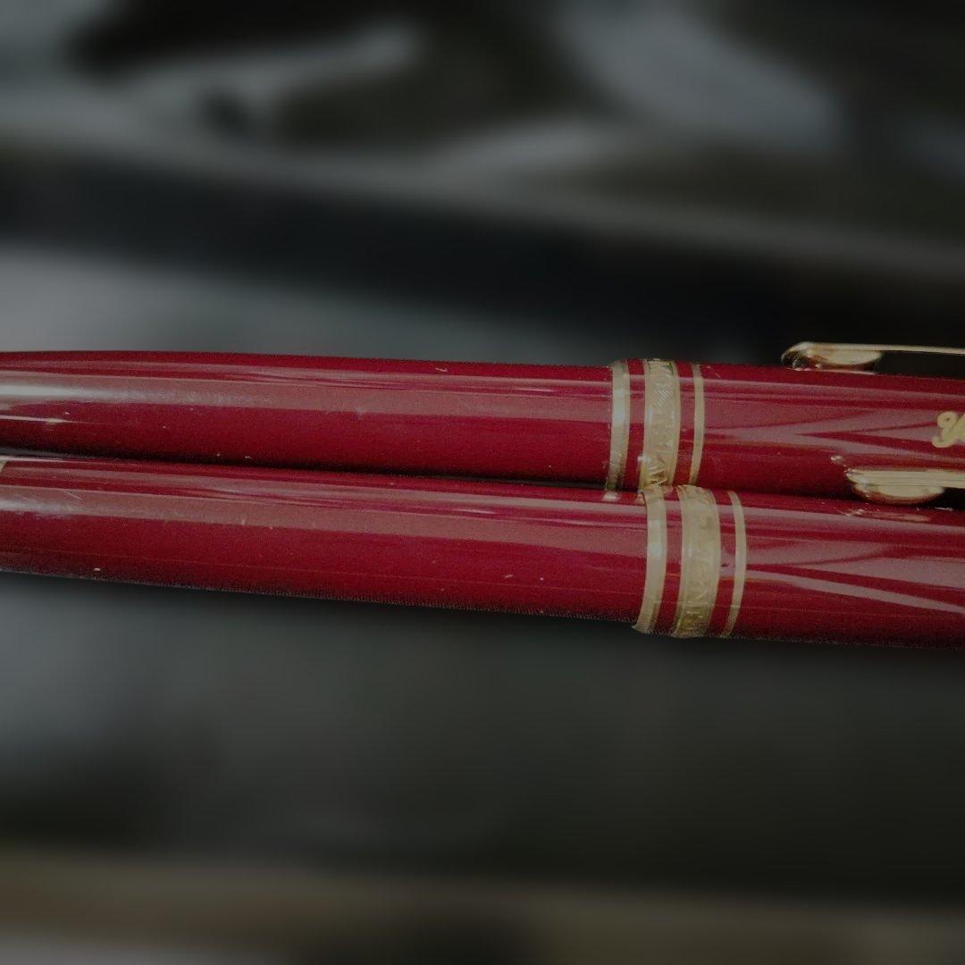 ♥希少モンブラン正規品☆クロコケース☆万年筆☆シャープペンボルドー