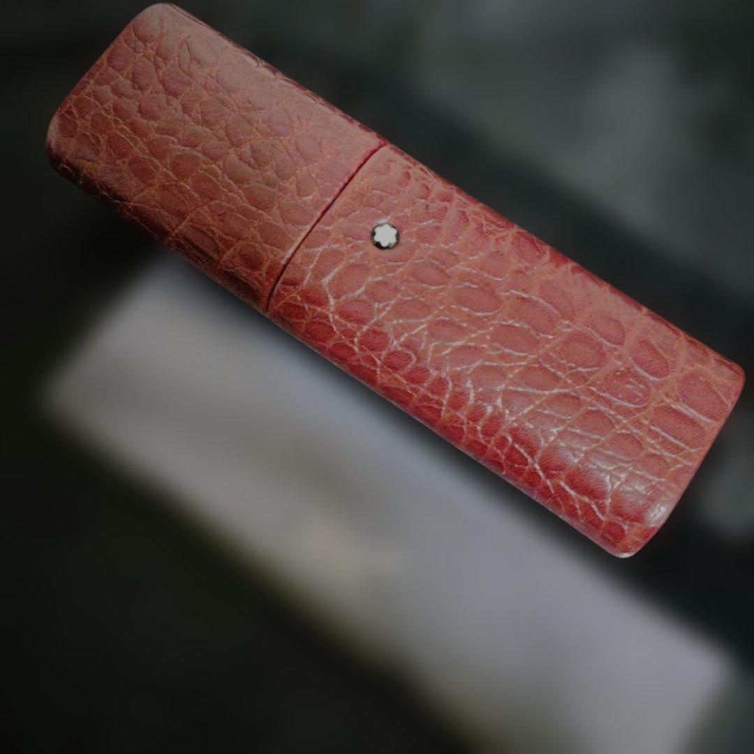 ♥希少モンブラン正規品☆クロコケース☆万年筆☆シャープペンボルドー