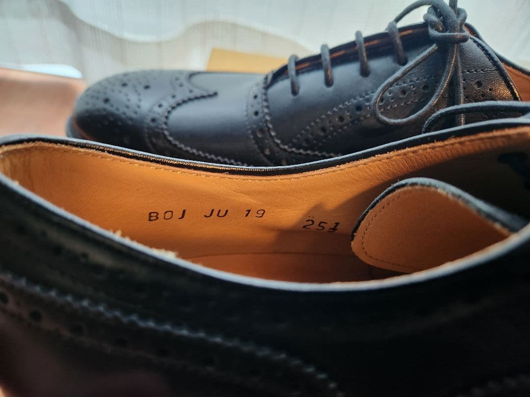 REGAL JU19 ビジネスシューズ 25.5cm ウイングチップ メダリオン