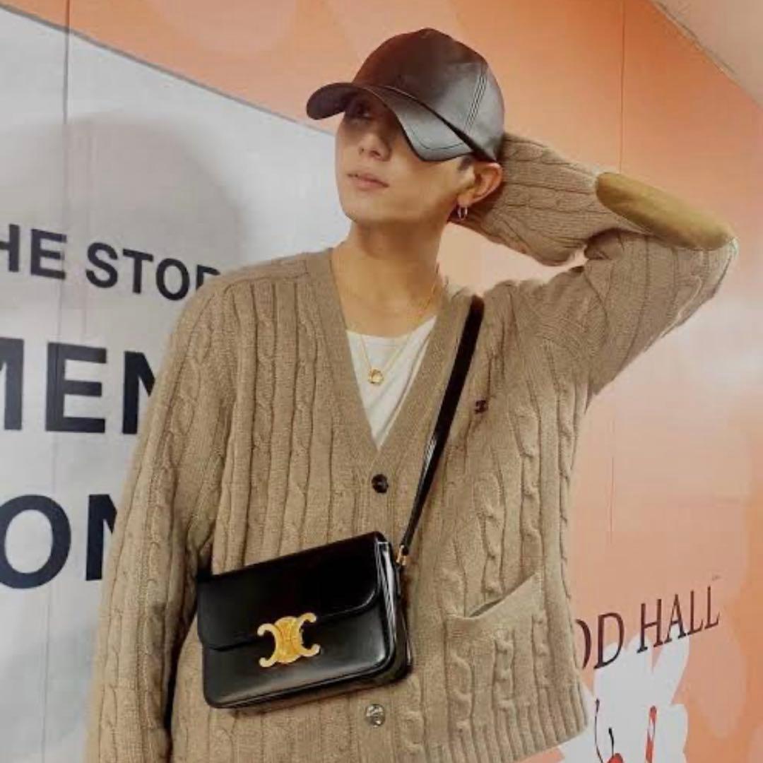 ショルダーバッグ ノベルティ ティーン トリオンフ シャイニーカーフスキン