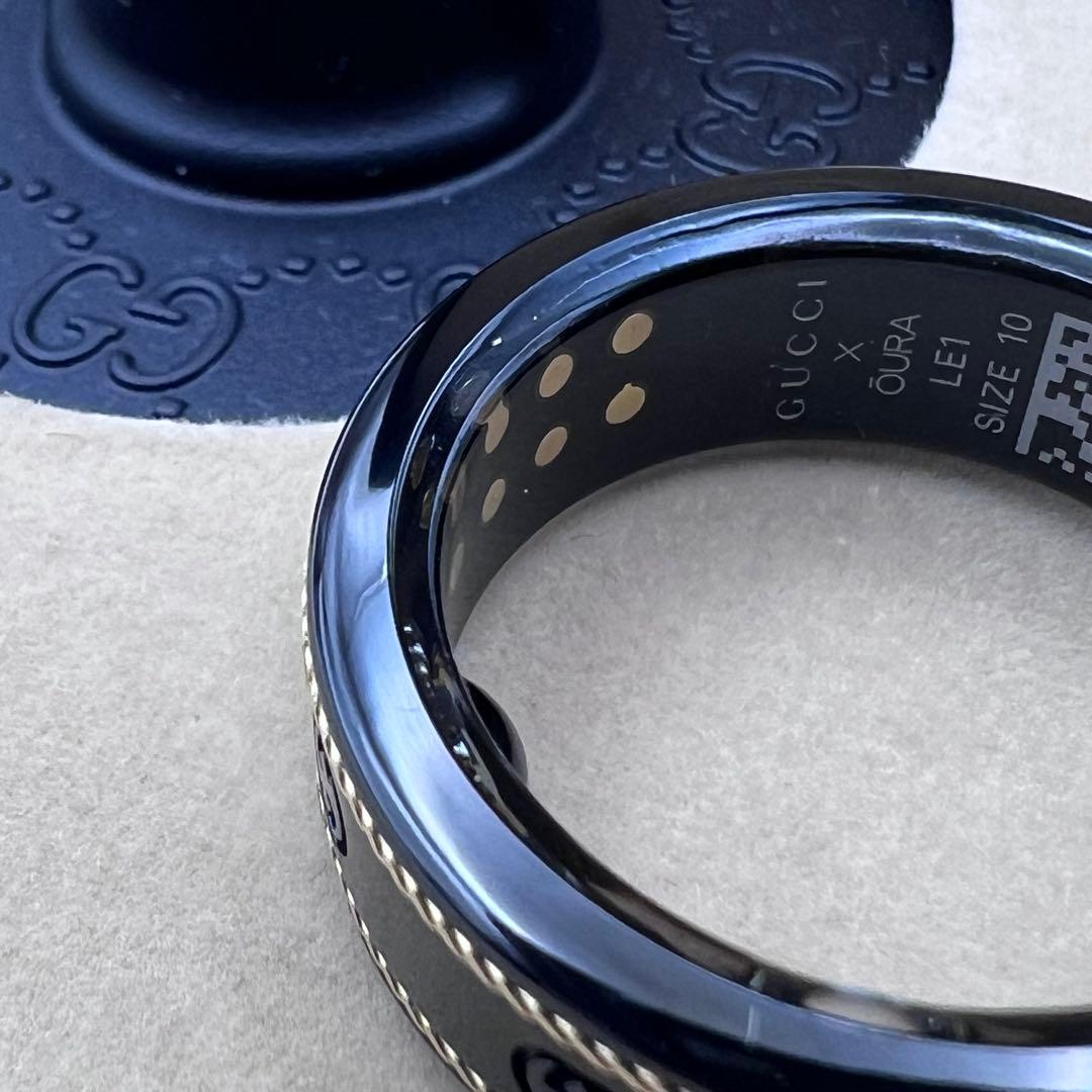 未使用保管品✨GUCCI×Oura スマートリング 黒金　18号
