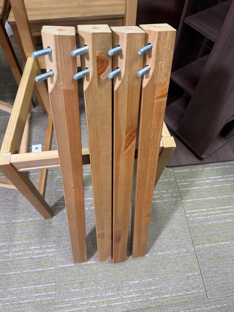 【洗浄消毒作業済】IKEA ダイニングテーブル&チェア4脚　ヨックモック