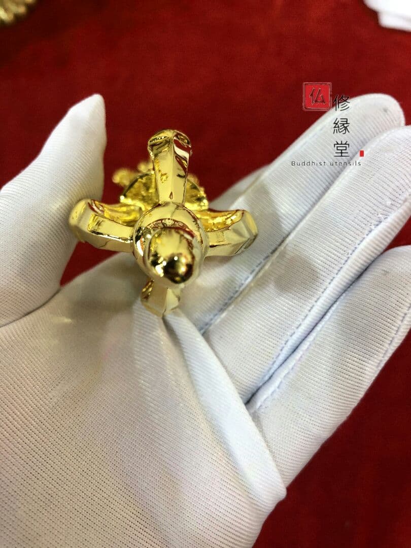 密教法具 法器 川派穢迹 金剛杵 寺院用 真鍮製 密教法具 真鍮製 1383401868