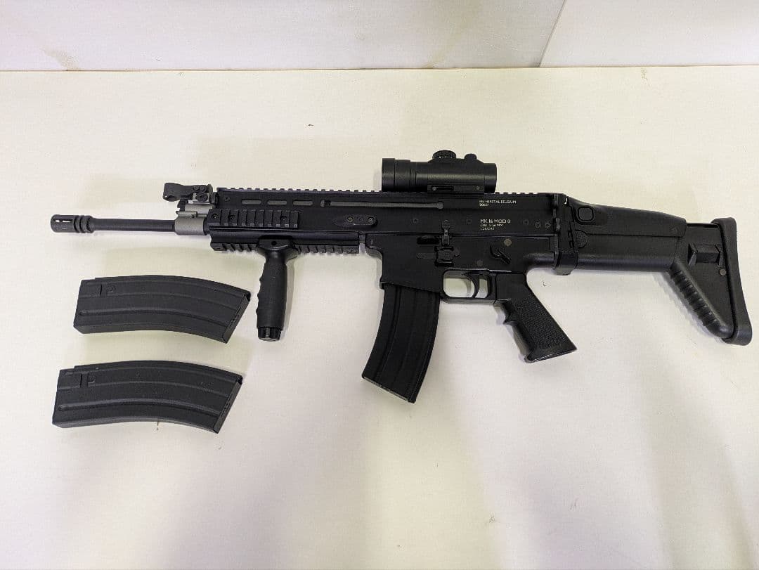 東京マルイ SCAR-L ブラック 次世代電動ガン 中古 多段マガジン3本付き 東京マルイ SCAR-L ブラック 次世代電動ガン 中古 多段マガジン3本付き