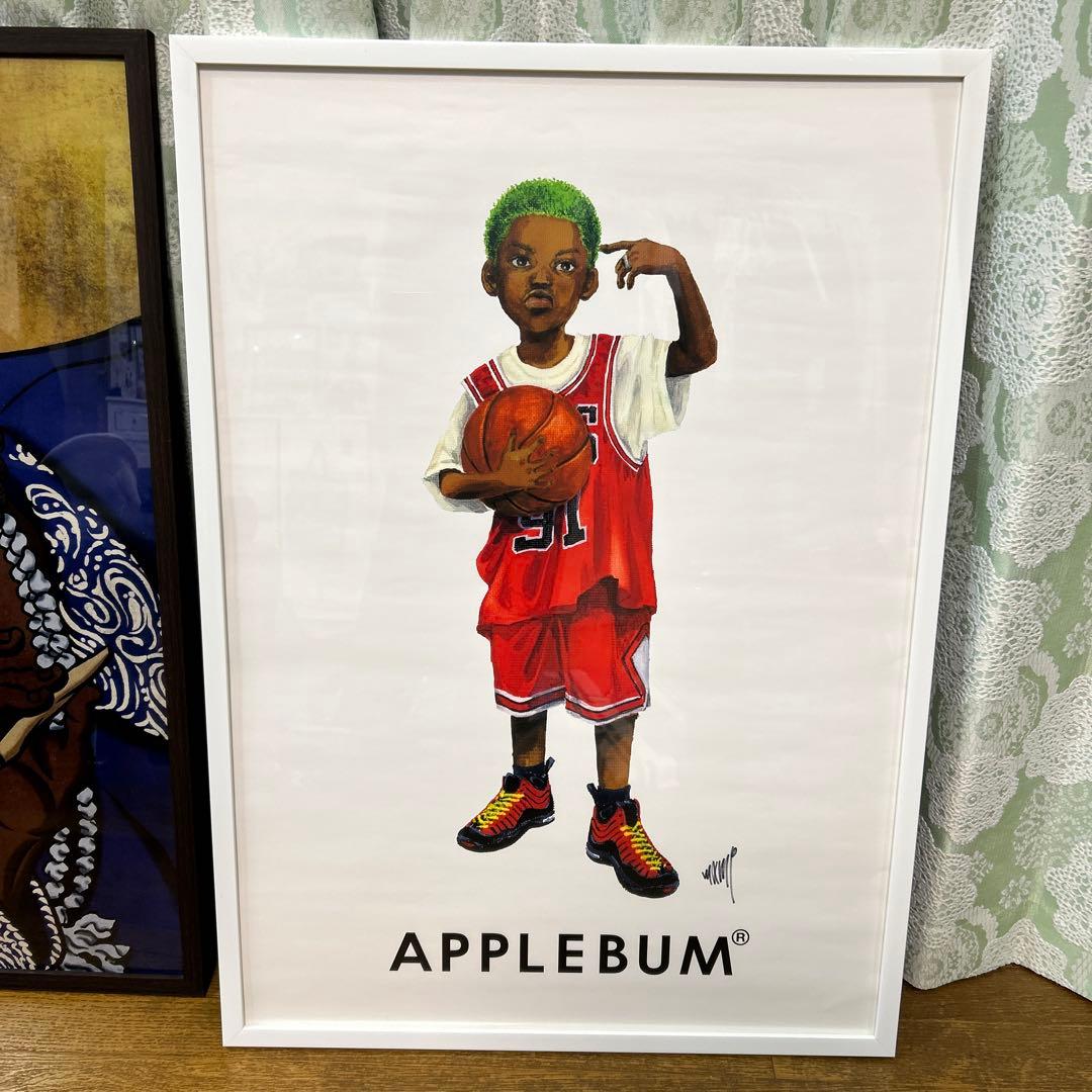 額縁付き】APPLEBUM ポスター 2枚セット かっこいい a2 イラスト