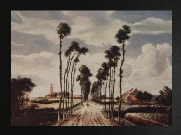 マインデルト・ホッベマ、ミッデルハルニスの並木道、限定希少・大蔵省印刷局制作