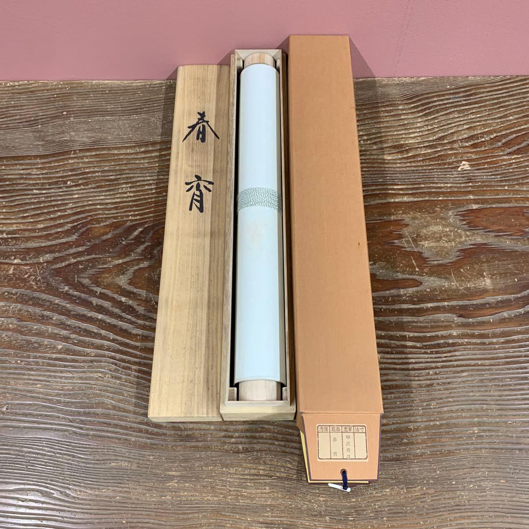 美品 掛け軸 柳沢寿江作 春宵図 桜 共箱 太巻き 縁起物 - メルカリ