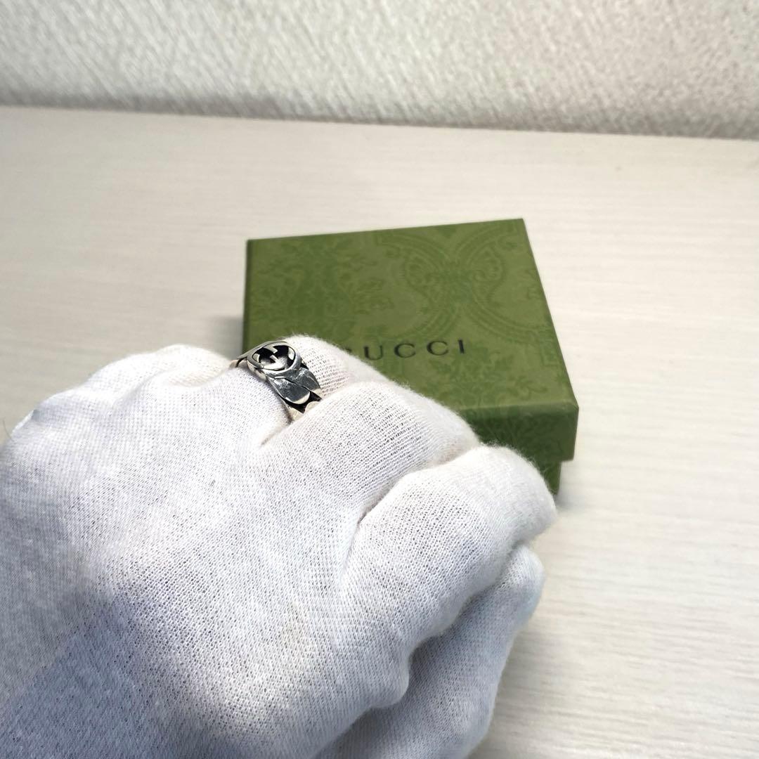 【正規品⭕️】新品 グッチ リング インターロッキングG 16号 指輪 大人気✨