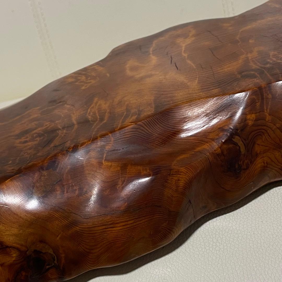 屋久杉台座 花台 飾り台 工芸品 置台 希少置き台 世界遺産 生け花