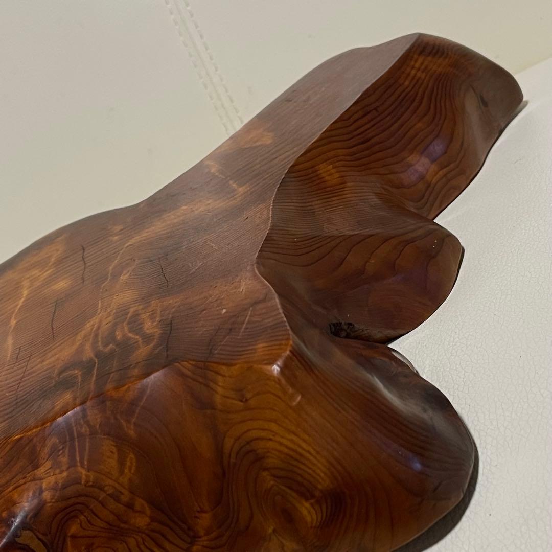 屋久杉台座 花台 飾り台 工芸品 置台 希少置き台 世界遺産 生け花