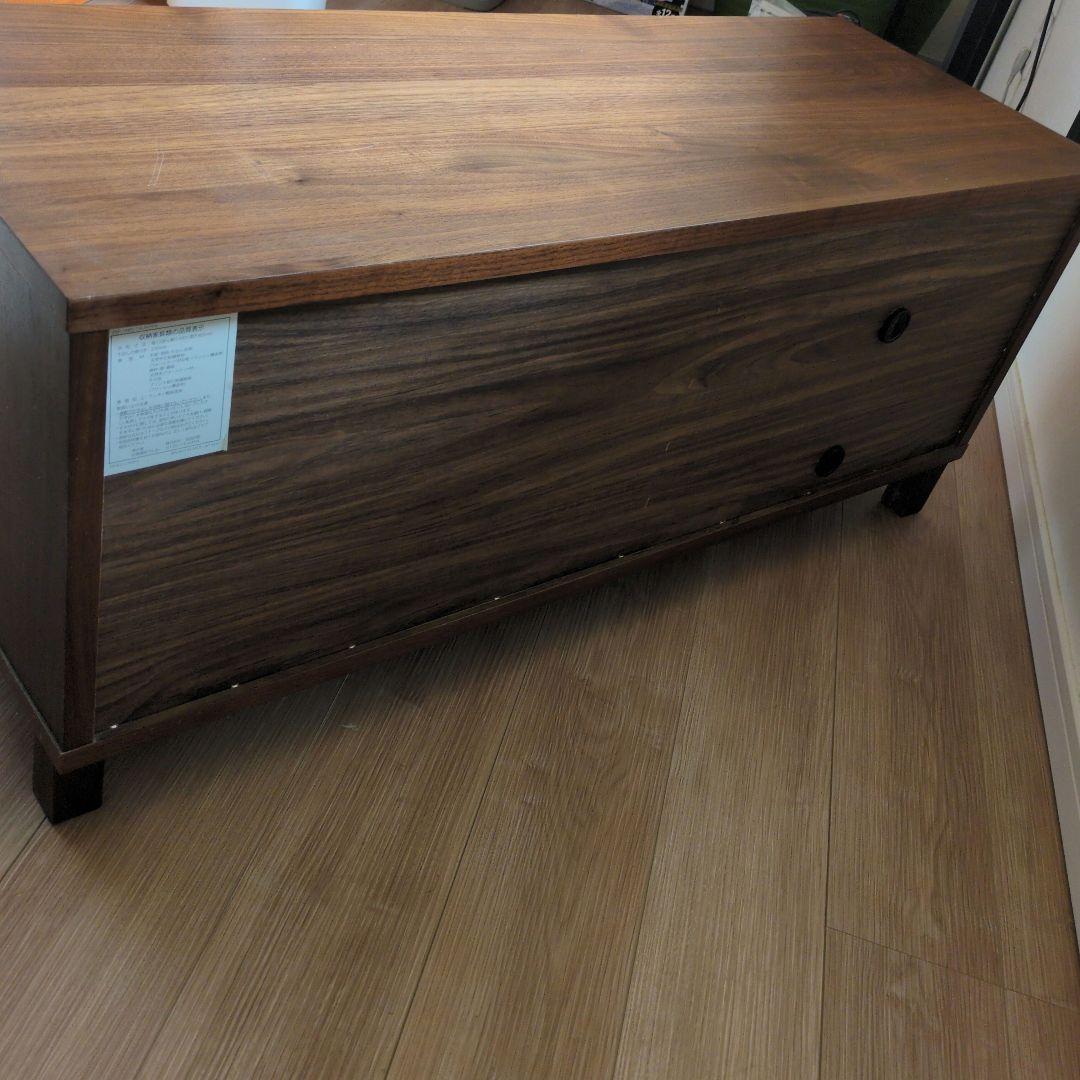 無印良品 木製AVラック テレビボード テレビ台 ウォールナット材 幅