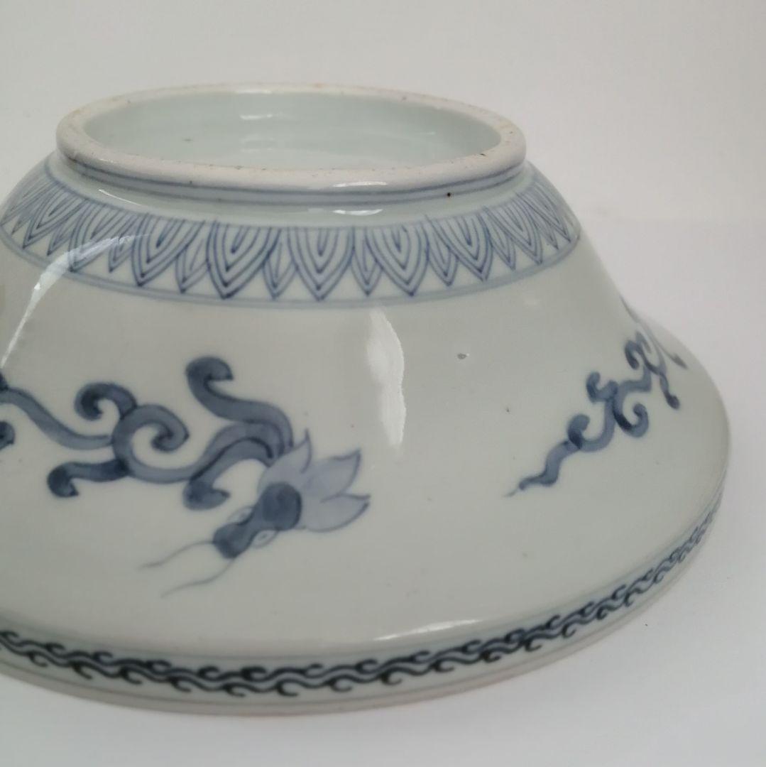 古伊万里　蓋物　色絵金彩　鳳凰と龍の図　食籠