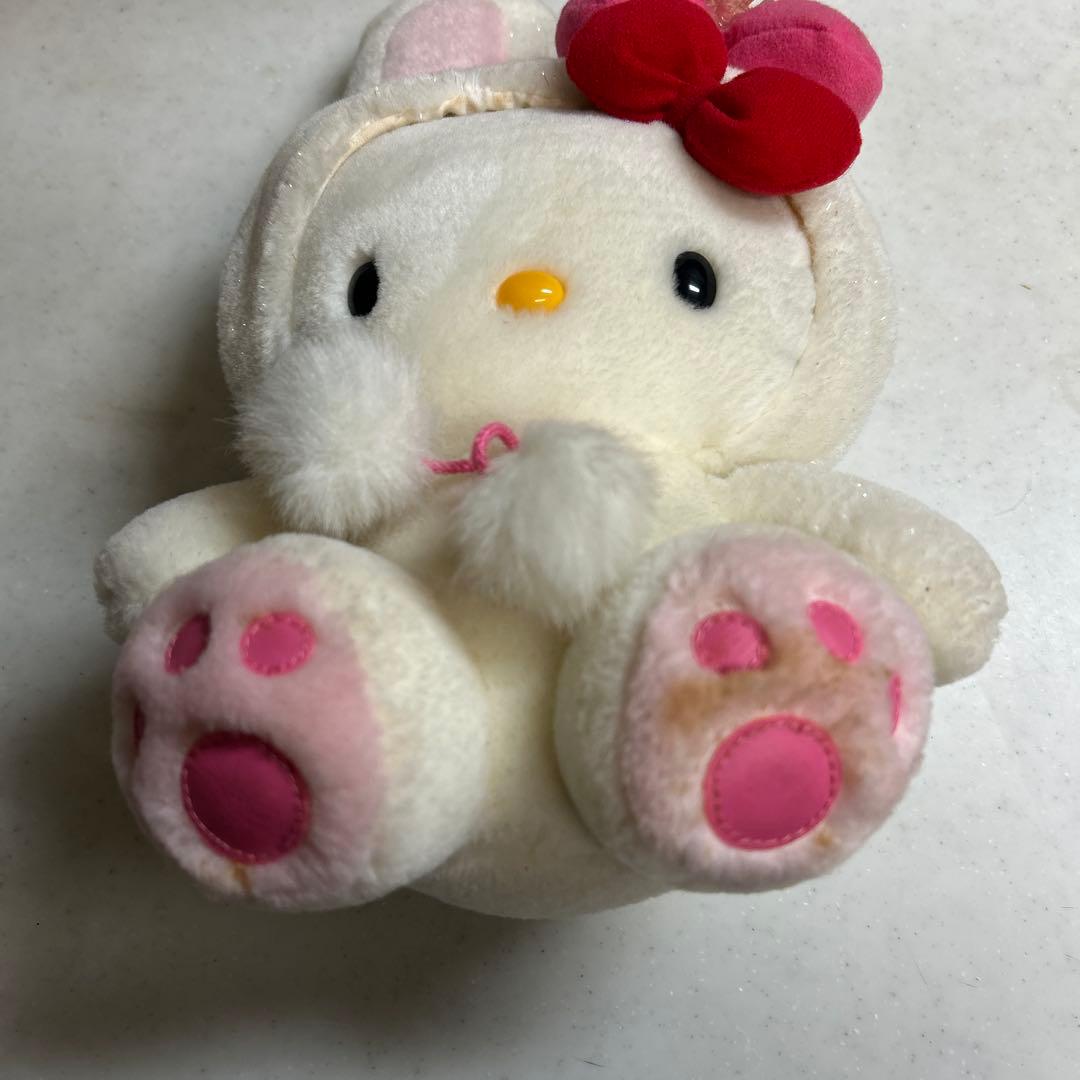 ❤︎北海道限定❤︎ご当地ハローキティ　ぬいぐるみ　ゆきうさぎMサイズ