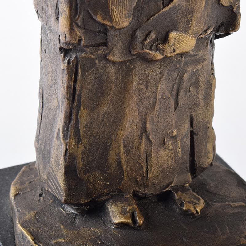 彫刻家 山本眞輔作 ブロンズ 「装い」 重さ約1.2㎏ C R8108 - メルカリ