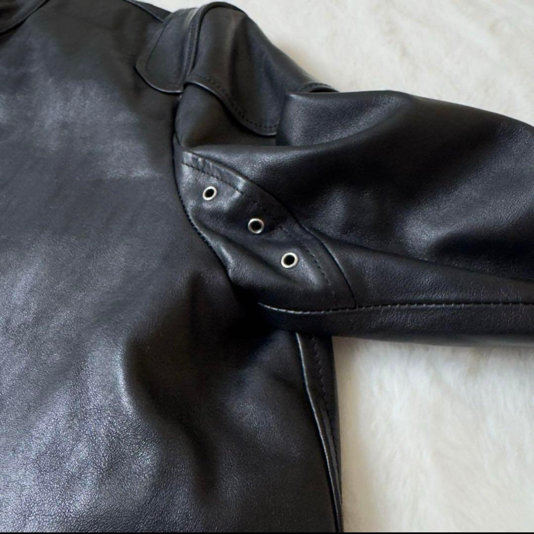 ELVIS PRESLEY レザースタジャン ブルゾン 豚革 短丈 XL 2025年最新