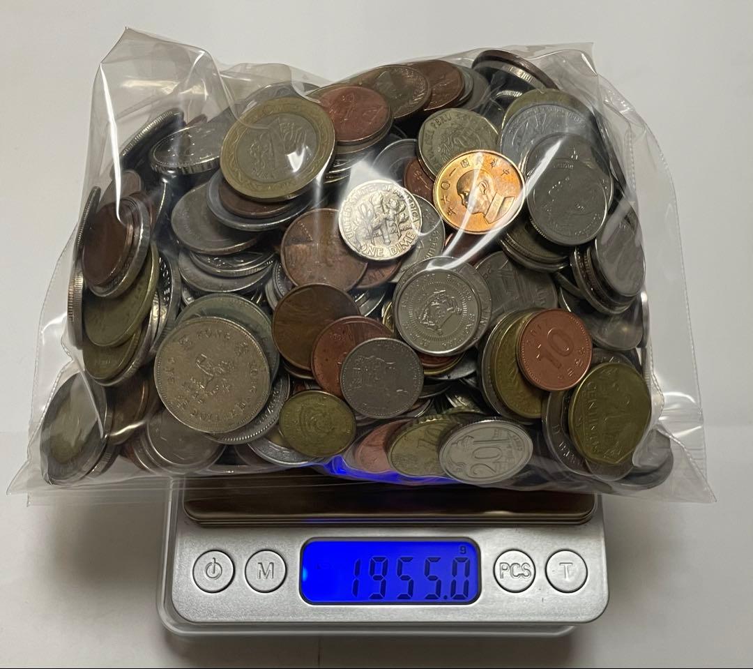 古銭 外国の硬貨 世界のコイン 大量 4100g以上 詳細は分かりません