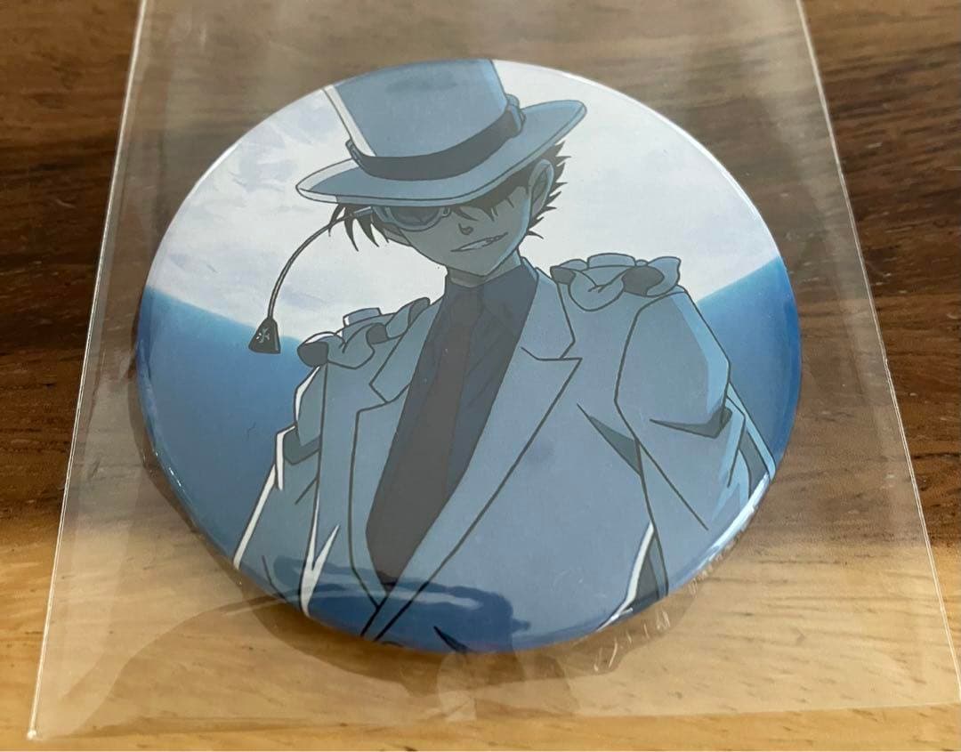 名探偵コナン 怪盗キッド 缶バッジ 青山剛昌ふるさと館限定 激レア 年代物