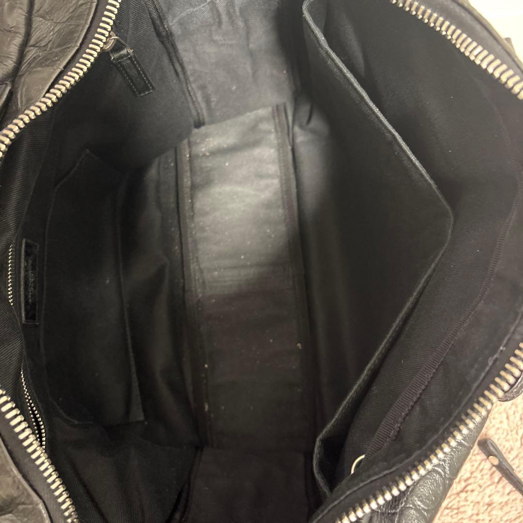 ビジネスバッグ クロコ 黒 サンローラン saint laurent ブラック